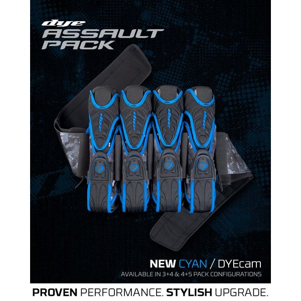 Dye Assault Pack Pro Harness (Black/Blue, 4+5)