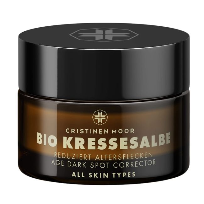 CristinenMoor Bio Kressesalbe Gegen Altersflecken | pigmentflecken Entferner | 50ml | Naturkosmetik Aufhellende Creme gegen Pigmentflecken | Vegan | Tierversuchfrei | Made in Germany