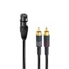 RIDEM Audio Cable XRL F to 2 RCA m 1.5 m