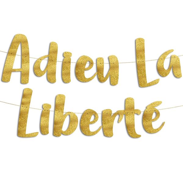 EU #82 Glitter Banner Adieu La Liberte