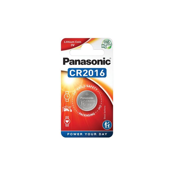 Panasonic Lithium Cr2016 Coin Cell 3 Volt 1 Battery In Pack