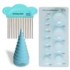 JUYA Paper Quilling Kit with 960 Strips and 14 Tools (Blue Tools, Paper Width 5mm)