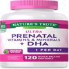 Nature's Truth Prenatal Vitamins & Minerals + DHA Quick Release Softgels 120 EA