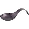 Home Essentials 88140 Hammered Nickel Spoon Rest, 7-inch Height, Black