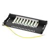 Ligawo 1020501 Patch Panel Cat.6 8x RJ45 LSA Black 0.5 HE