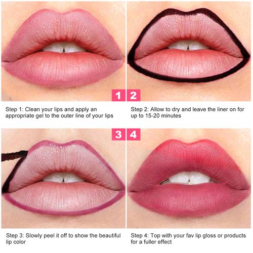 Ursoulney Lip Stain Peel Off - Long Wear Tattoo Lip Liner, Waterproof & Transfer-proof Peel Off Lip Stain with Matte Finish, Lip Tint For All Skin Types (Cocoa, 1 Count(Pack of 1))