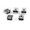sourcing map 5 Pcs Mini USB Type B Female Socket 5-Pin Right Angle DIP Jack Connector