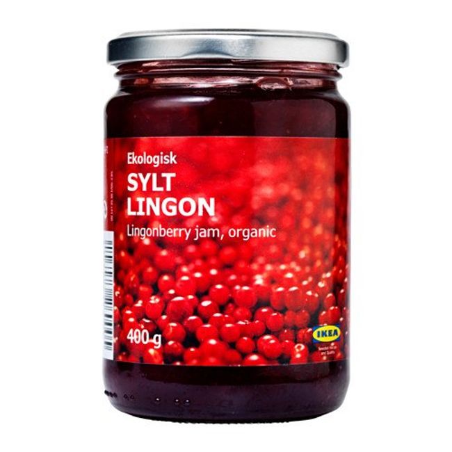 Ikea Food Ekologisk Sylt Lingon, Organic Lingonberry Jam 400 Gram