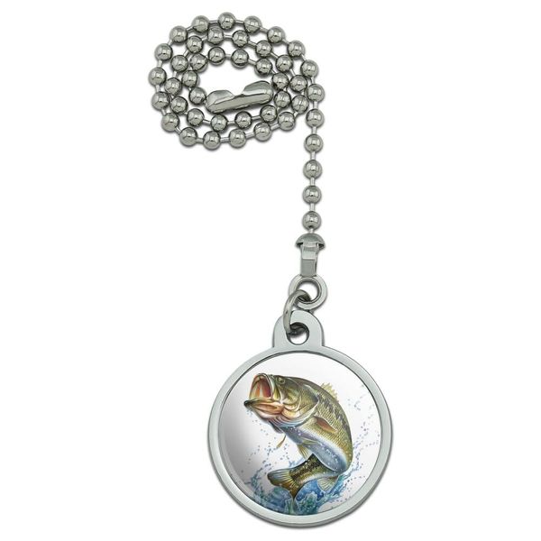 Largemouth Bass Fishing 7 Ceiling Fan and Light Pull Chain