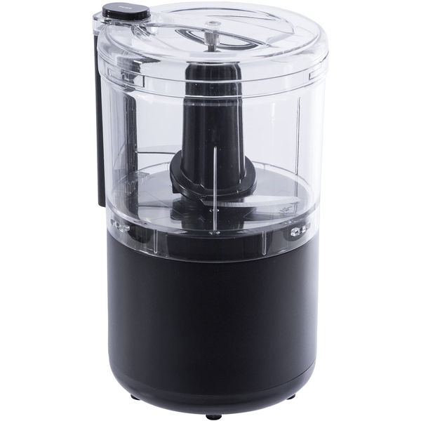 Yamazen YFD-400(B) Food Processor, Mini Chopper, Vertical Type, Black