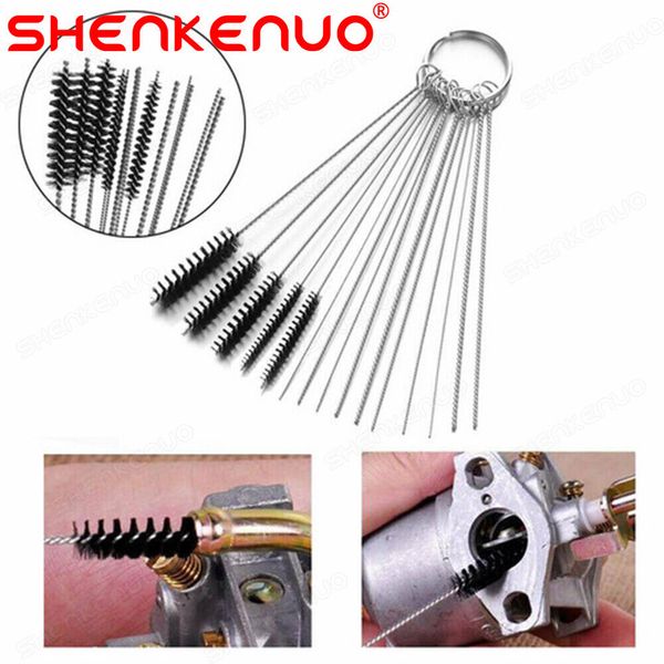 Carburetor Cleaning Tool Needles Brushes Set Motorcycle Carb Tiny Jet Cleaner