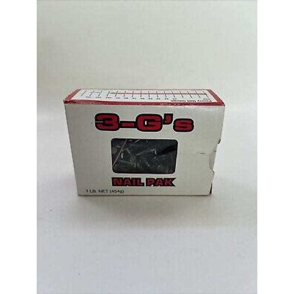 3-G’s Framing Nails 1-1/2” 4d Bright Common Nails 14 Oz