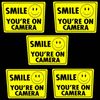 5 SMILE SURVEILLANCE SECURITY CAMERA OUTDOOR WARNING STICKER DECALS