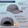 Vintage Washed Hat Harmonica Embroidery Cotton Dad Hats for Men & Women Buckle Closure Grey Design Only