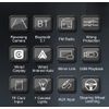 7" Double 2 DIN Apple Carplay Android Auto Car Stereo HD Touch Screen BT USB Cam