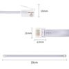 RIIEYOCA Short Cat5e Ethernet Patch Cable 30 CM,Flat RJ45 Computer LAN Network Cord for Router, Modem,Switch, Server(8 Pack, Grey)