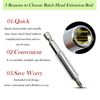 3PCS Strong Magnetic Drill Bit Holder with 6.35mm Socket Quick Adapter, Hexagonal Shank Quick Change System, Screwdriver Extension Rod