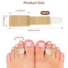 Dirvcp 10 Pack Fabric Hammer Toe Wraps Adjustable Toe Corrector Toe Bandages Protectors (Small)