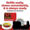 3M Scotch Transparent Tape, 1/2" x 2592", 1/Roll - Model 600