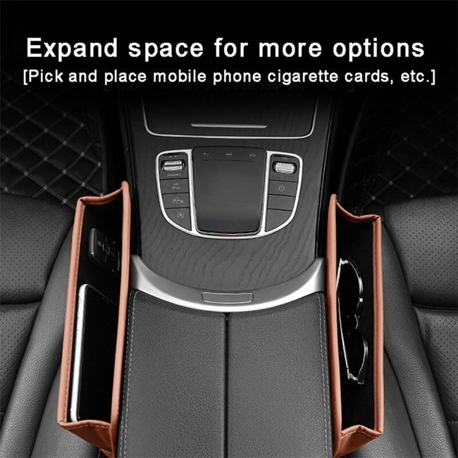 Seat Slit Gap Pocket Interior Accessories Phone Key Holder Leather Car Seat  Gap Slot Storage Box Gap Plug Filler Car - buy Seat Slit Gap Pocket  Interior Accessories Phone Key Holder Leather