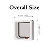 Cat Mate Lockable Cat Flap with Tunnel Width 19.2 cm Height 20 cm White