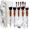 Frepice Makeup Brush, Set of 10, Powder Brush, Concealer Brush, Makeup Brush Pouch, Makeup / Howlite Pouch