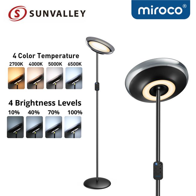 Miroco Adjustable Floor Lamps Standing LED Dimmable Modern Floor Lamp w