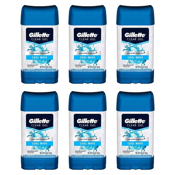 Gillette Anti-perspirant/deodorant Clear Gel (Pack of 6)