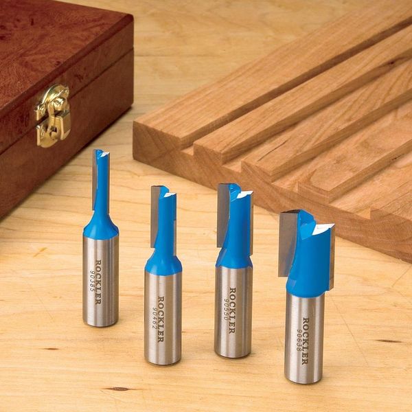 Rockler 4-Pc. Straight Bit Set
