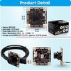 ELP 1080P USB Camera Module with 100 Degree No Distortion Lens,2MP Tiny USB Camera with IMX323 Sensor UVC Video Webcam with Microphone,Compatible with Windows,Linux,Mac OS and Raspberry Pi
