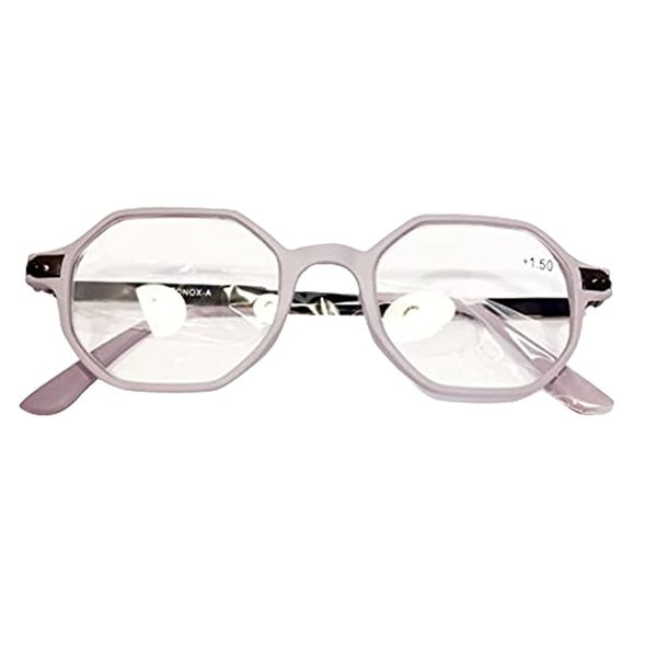 [BONOX] YGJ122 ダルトン おしゃれ 老眼鏡 シニアグラ Reading Glasses (Purple, 1.5)