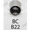 Bottle Lamp kit21 | 19-21mm Bung | Black Cable | Chrome Lampholder.