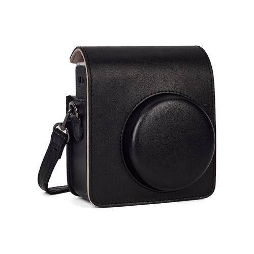 Riosin Instant Mini 40 Camera Protective Case for Fujifilm Instax Mini 40 Camera, Premium PU Leather Camera Bag Cover with Removable Adjustable Strap (Black)