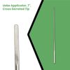 Set of 5 Uebe Applicators, 7", Cross Serrated Tip
