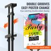 Poster Stand Floor Standing Sign Holder 75" Adjustable Height Double-Sided