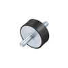 sourcing map 50 x 20mm Rubber Mounts,Vibration Isolators,Shock Absorber with M10 x 27mm Studs