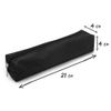 Waytex Multi-Purpose Small Rectangular Pencil Case 21 x 4 x 4 cm Soft Textile, Black, School Pencil Case
