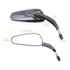 Motorcycle Gloss Black Rearview Side Mirrors For Harley Davidson Road Glide CVO