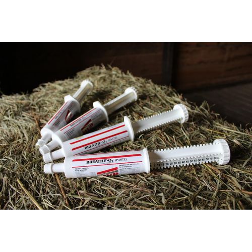 Breathe O'2 4 -Pack (8 doses) Pre-Race Paste to Support Lung/Airway Function in Horses