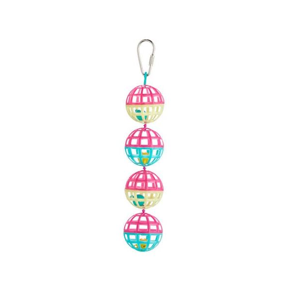 Petco Brand - You & Me Jingle Lattice Balls Noisemaking Bird Toy, Small