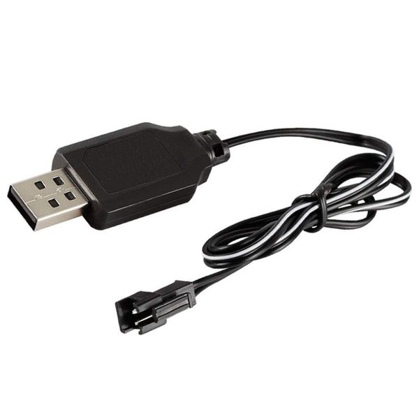 USB-Ladekabel Batterie-Ladekabel für NI-Cd NI-MH-Akkus SM-2-Pin-Steckeradapter 4,8 V Ausgang Wird auf RC Toys Car Tank Trucks Trains Boat verwendet (4.8V)