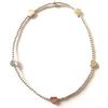 Sterling Silver 925 Beaded Stretch 2mm Anklet with 6mm Heart Beads