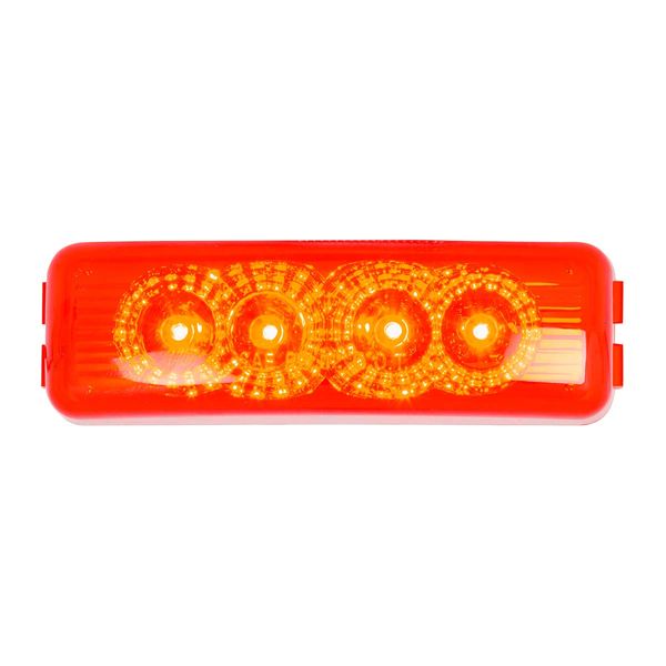 GG Grand General 77962 Red/Red LED Light (Rectangle Spyder 4, Lens)