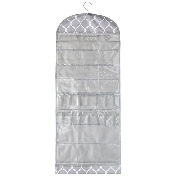 Whitmor Jewelry Organizer-Gray Trellis