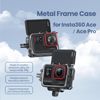 Aluminum Alloy Frame Case Shell Protective Action Camera Cage Shell for Insta360 with Cold Shoe for Ace/AcePro Action Camera