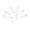 10 PC 2"x5" Clothing Rack Sizes 8 Dividers Hangers White Plastic Rectangular