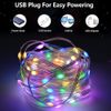 100 LED Fairy Lights String Rope Light Christmas USB Remote Bedroom Smart App