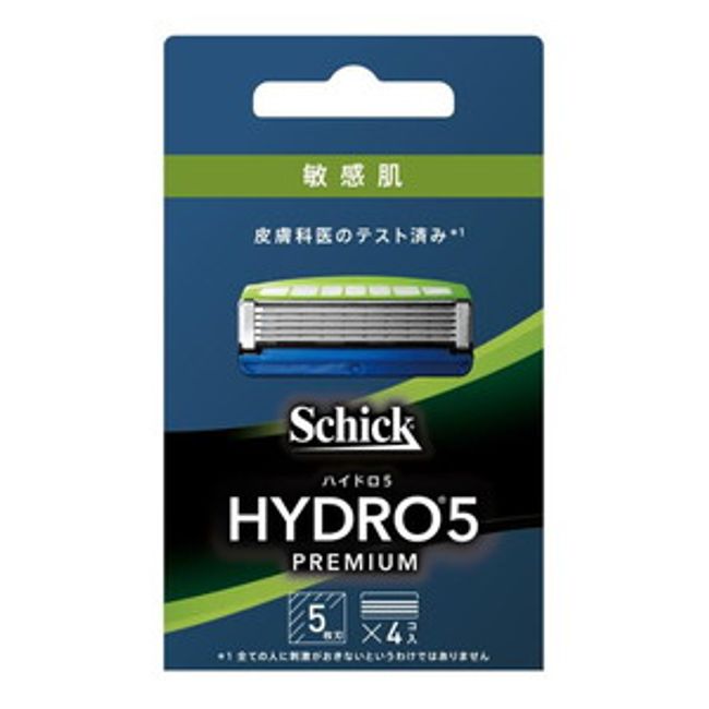 Chic Hydro 5 Premium Replacement Blades for Sensitive Skin (4 pieces) [Compatible with Nekoposu]