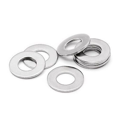 50 Qty #8 Zinc Plated SAE Flat Washers, CR+3 RoHS Compliant + Free Shipping