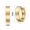 Philip Jones Gold Plated Huggie Earrings